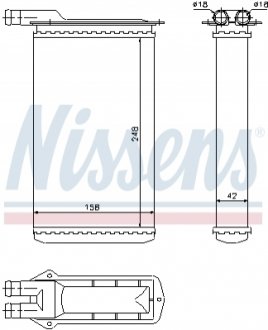 71942 NISSENS Радиатор пічки