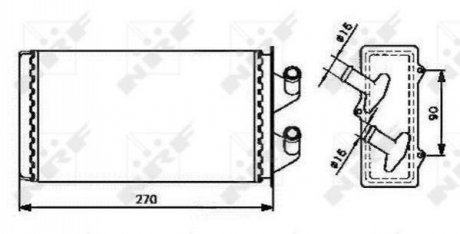 53213 NRF Радіатор обігріву салона
