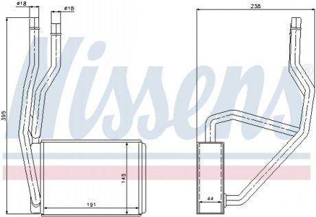 71765 NISSENS Отопитель