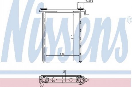 73343 NISSENS Радіатор опалення