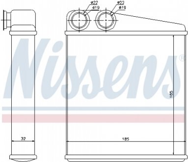 72206 NISSENS Радіатор пічки