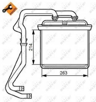 54215 NRF Радиатор пічки