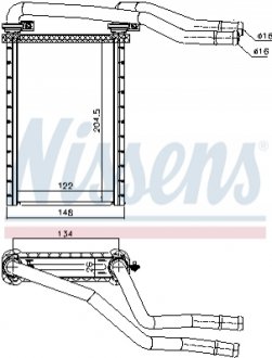 73991 NISSENS Радіатор пічки