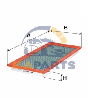 WA9747 WIX FILTERS Фильтр воздуха