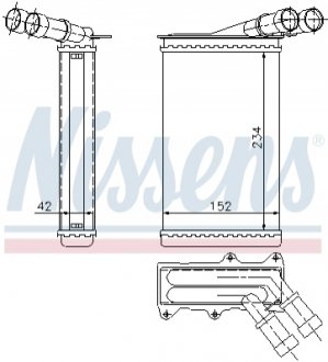 71156 NISSENS Радіатор пічки