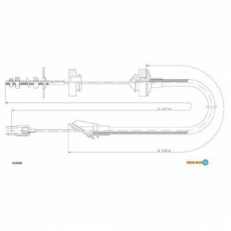 35.0105 ADRIAUTO Трос зчеплення