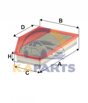 WA9872 WIX FILTERS Фильтр воздуха