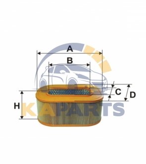 WA6013 WIX FILTERS Фільтр повітряний