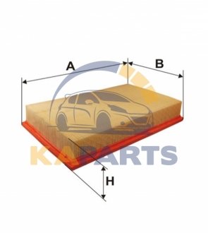 WA6172 WIX FILTERS Фільтр повітря