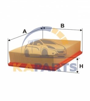 WA6321 WIX FILTERS Фильтр воздушный Seat Cordoba, Ibiza II, Inca, Toledo/Skoda Felicia, Pick-Up (WA6321) WIX