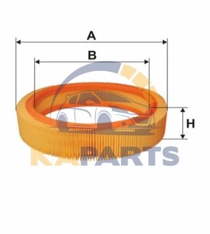 WA6384 WIX FILTERS Фильтр воздушный