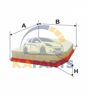 WA9611 WIX FILTERS Фильтр воздуха