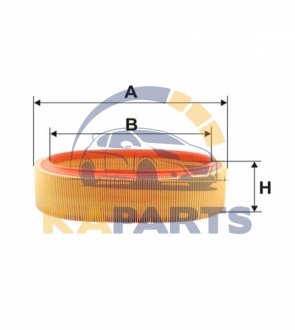 WA6697 WIX FILTERS Фильтр воздушный Dacia Logan, Nova/Super Nova, Sandero, Solenza/Renault Clio II, Clio Symbol (RO), Kangoo, Logan, Megane, Sandero, Thalia (WA6697) WIX