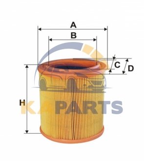 WA6524 WIX FILTERS Воздушный фильтр