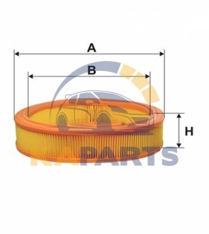 WA6586 WIX FILTERS Фильтр воздушный