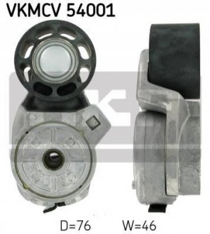 VKMCV 54001 SKF Ролик с натяжителем APV2454 D=76, W=46