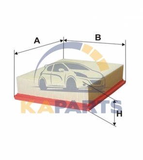 WA9608 WIX FILTERS Фильтр воздуха