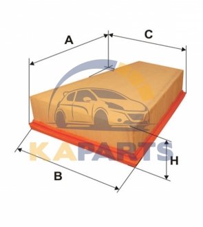 WA6669 WIX FILTERS Фильтр воздушный