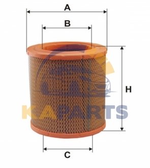 WA6441 WIX FILTERS Фильтр воздушный Alfa Romeo AR 6/8/Iveco Daily/Grinta I, Daily/Grinta II (WA6441) WIX