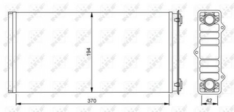 54254 NRF Радиатор печки все сF/XF