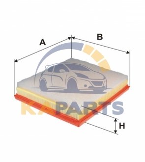 WA9802 WIX FILTERS Фильтр воздушный Citroen Berlingo II,C-Elysee, C3 II, C3 Picasso, C4 Cactus, C4 II, C4 Picasso II, DS3, DS4, DS5 (WA9802) WIX