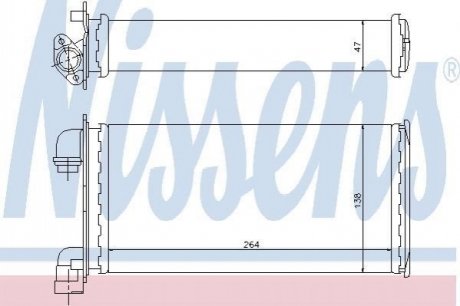 70501 NISSENS Радіатор опалення