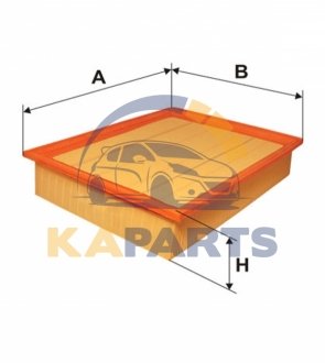 WA6345 WIX FILTERS Фильтр воздушный MB VITO