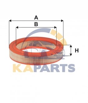 WA6385 WIX FILTERS Фильтр воздуха