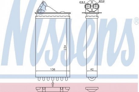 72655 NISSENS Отопитель