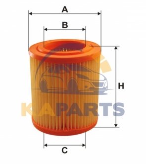 WA9437 WIX FILTERS Фильтр воздушный