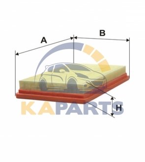 WA9604 WIX FILTERS Фильтр воздушный Nissan Cube, Micra III (K12), Note, NV200, Qashqai, Tiida (WA9604) WIX