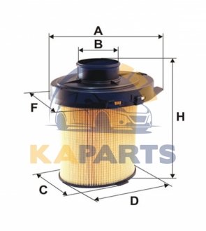 WA6033 WIX FILTERS Фильтр воздуха