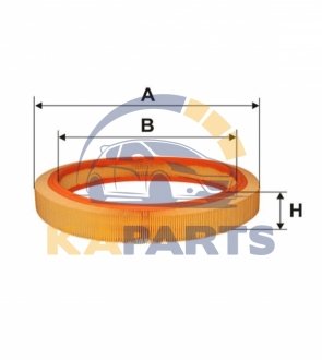 WA6378 WIX FILTERS Фильтр воздуха