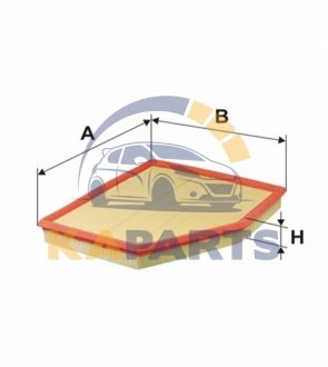 WA9607 WIX FILTERS Фільтр повітря