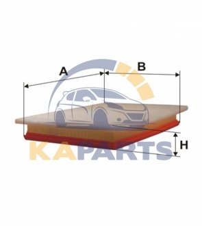 WA9403 WIX FILTERS Фильтр воздушный Opel Astra H (Astra III), Zafira II/Vauxhall Astra-H, Zafira II (WA9403) WIX