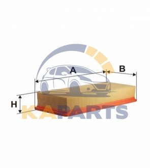 WA6166 WIX FILTERS Фильтр воздушный Aro 10/Audi 100, 80, 80 Quattro, 90, Cabriolet, Coupe, Coupe Quattro (WA6166) WIX