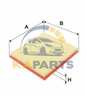 WA9661 WIX FILTERS Фильтр воздушный BMW Serie 5 (F10/F11/F18), Serie 5 GT (F07GT), Serie 6 (F12), Serie 7 (F01 (WA9661) WIX