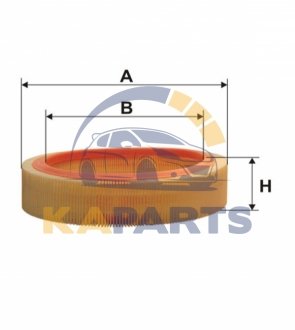 WA6411 WIX FILTERS Фильтр воздушный