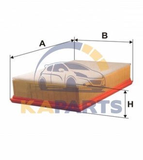 WA6786 WIX FILTERS Фильтр воздушный BMW Serie 7 (E65/E66) (WA6786) WIX