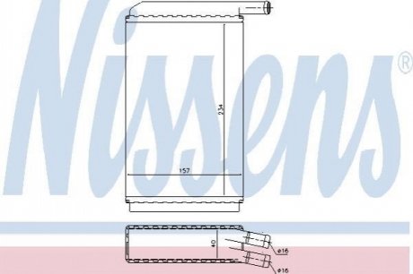 73940 NISSENS Радиатор пічки