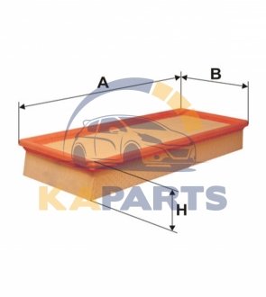 WA6197 WIX FILTERS Фильтр воздушный