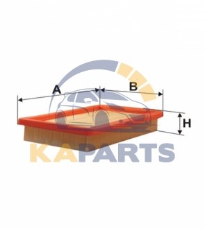 WA6355 WIX FILTERS Фильтр воздушный