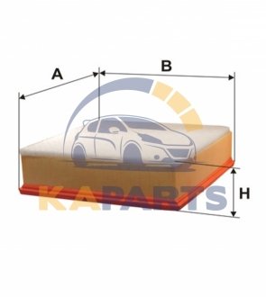 WA6343 WIX FILTERS Фільтр повітря