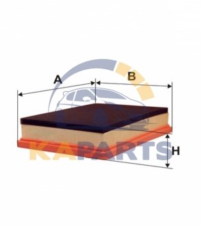 WA6165 WIX FILTERS Фільтр повітря