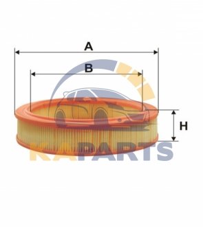 WA6412 WIX FILTERS Фильтр воздуха