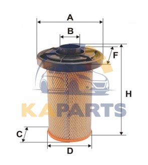 WA6036 WIX FILTERS Фильтр воздуха