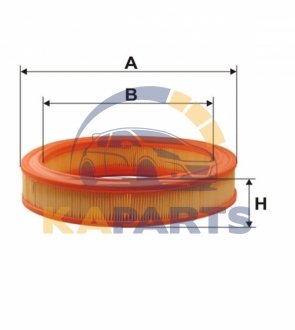 WA6433 WIX FILTERS Фильтр воздуха