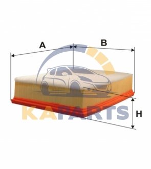 WA9468 WIX FILTERS Фильтр воздуха