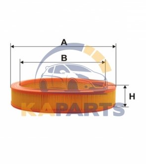 WA6422 WIX FILTERS Фильтр воздушный