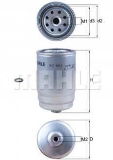 KC 605D MAHLE / KNECHT Фильтр палива